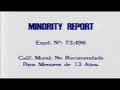 MINORITY REPORT 2002 Inicio VHS España