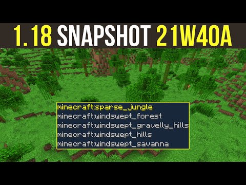 xisumavoid - Minecraft 1.18 Snapshot 21w40a New Biomes, Ore Distribution & Mob Spawning!