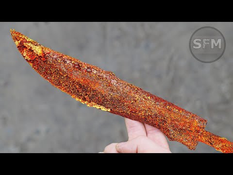 Restoration Very Rusty Old Bowie Knife