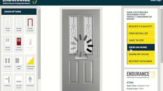 Using our HomeView Door Designer to design your dream door.