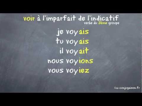 voir à l'imparfait de l'indicatif - La-conjugaison.fr