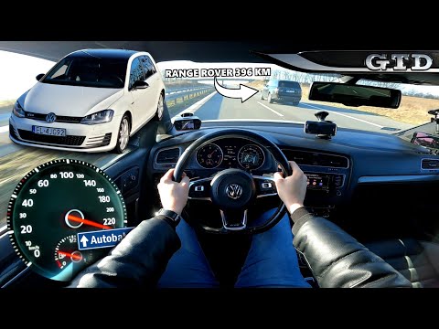 2016 VW Golf VII GTD (184 HP) | V-MAX, 0-100, 100-200 km/h. Presentation and highway test.