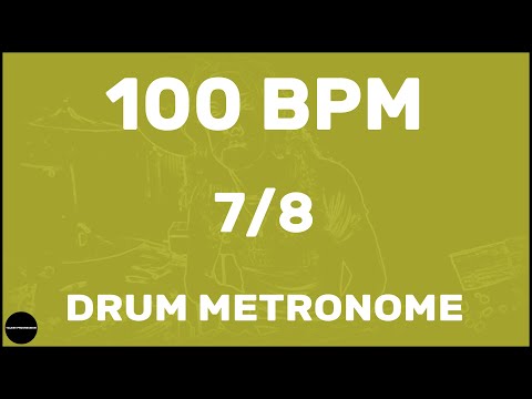 7/8 | Drum Metronome Loop | 100 BPM