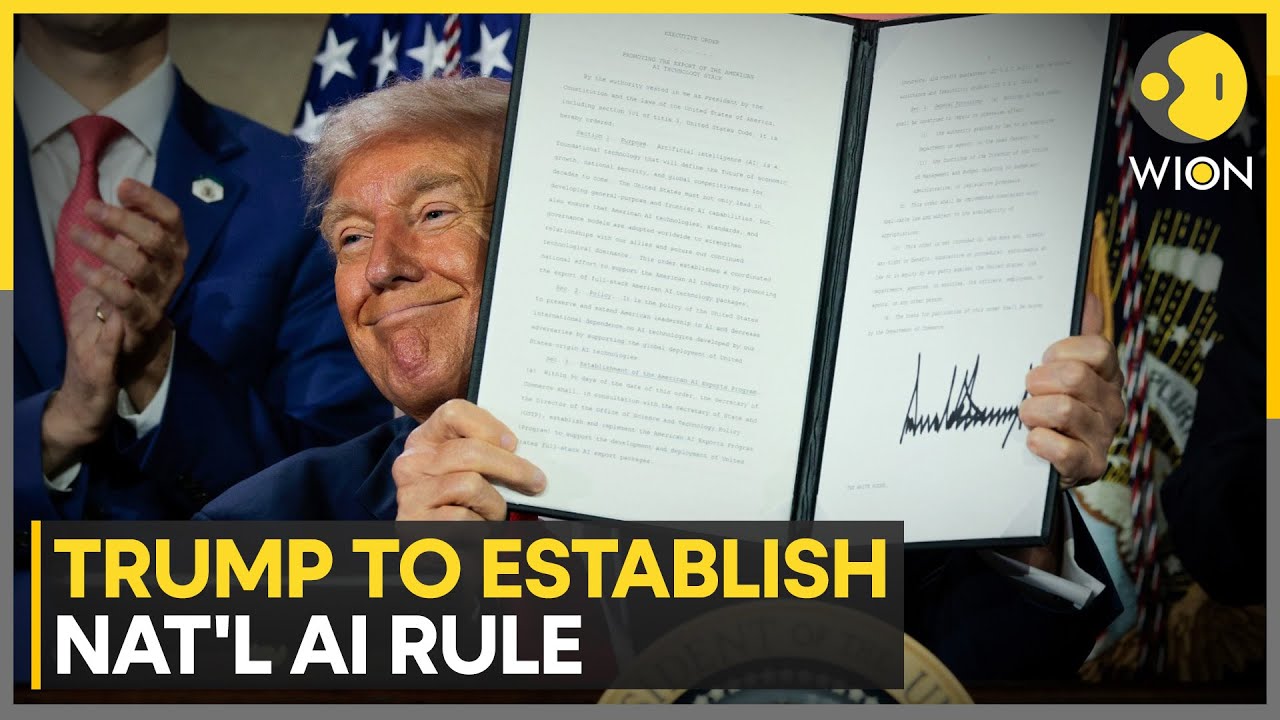 Trump to Issue Executive Order Creating National AI Rule | WION