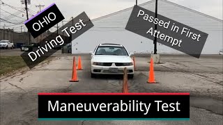 How to pass Maneuverability Test Ohio | Ohio Maneuverability Test | Driver license Test |