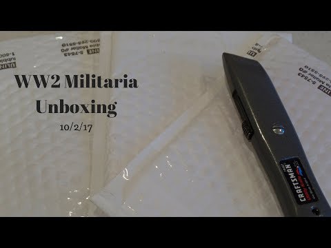 WW2 Militaria Unboxing 10/2/17