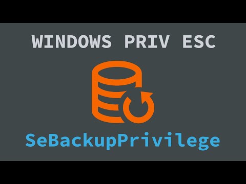 Windows Privilege Escalation - SeBackupPrivilege