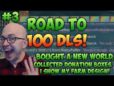 Growtopia: Road to 100 DLs #3 - New World and Donation Collecting!