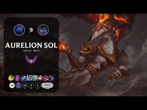 Aurelion Sol Mid vs Sylas - KR Master Patch 13.9
