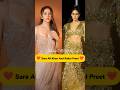 Sara Ali Khan And Rakul Preet Singh Award Show Sara Rakul Jasmin Fashion Dress MG Shorts