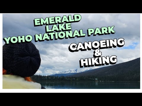 A Relaxing Canoe Ride on the Breathtaking Emerald Lake in Yoho National Park 🍁#canadianrockies🍁