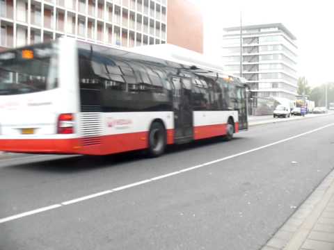 veolia bus vertrekt van schiedam centrum