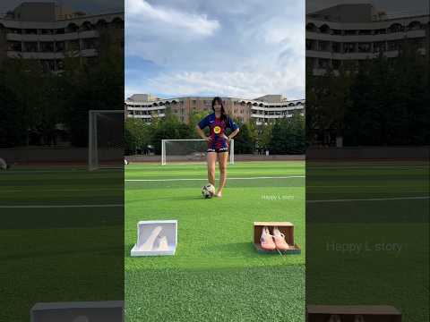 She Kicked the Ball with Random Shoes… The Last Kick Went Out of the Net