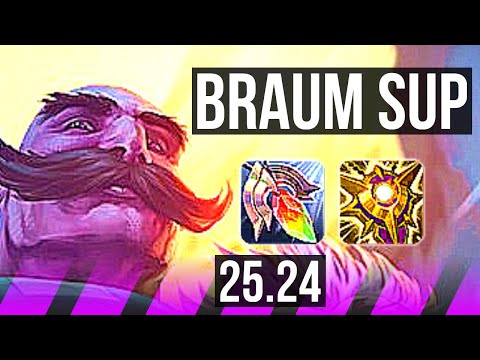 BRAUM & Lucian vs NAUTILUS & Aphelios (SUP) | KR Master | 25.24