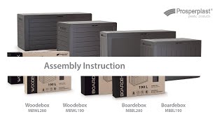 Prosperplast Zahradní box WOODEBOX umbra 116 cm - 280L