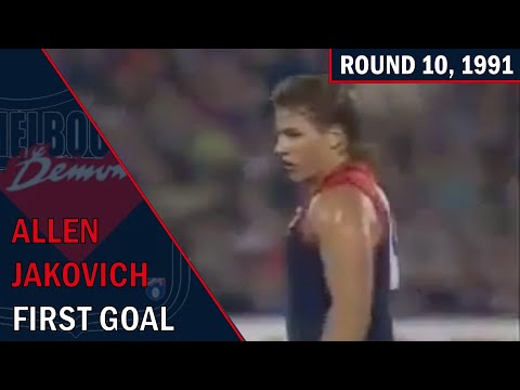 Allen Jakovich's First AFL Goal | Round 10, 1991