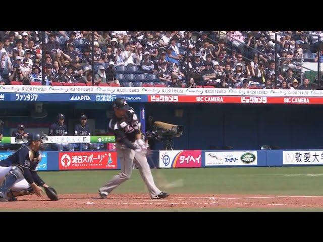 【3回裏】 マリーンズ・清田が低めの球をすくい上げる技ありの先制2点タイムリーヒット!! 2017/5/27 M-Bs