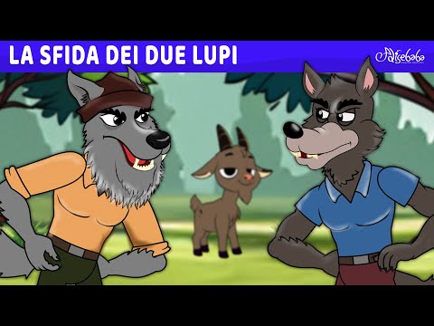 La sfida dei due lupi 🐺🍎🐐 | Storie Per Bambini Cartoni Animati I Fiabe e Favole Per Bambini