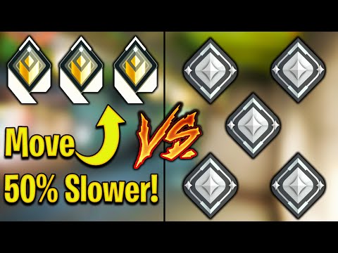 Valorant: 3 Radiant VS 5 Silver Players, But Radiant move 50% SLOWER!