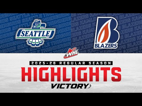 Seattle Thunderbirds at Kamloops Blazers 9/27 | WHL Highlights 2025-26