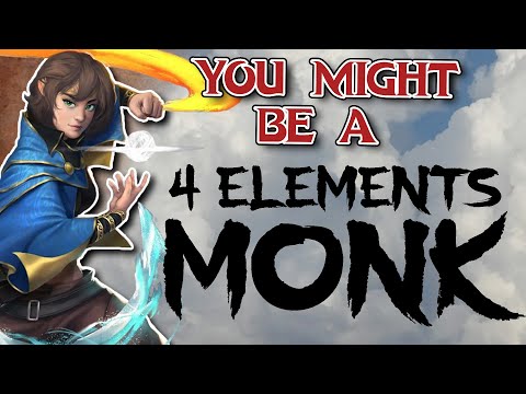 You Might Be a Way of Four Elements Monk | Monk Subclass Guide for DND 5e (2014)