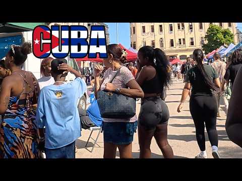 Havana Cuba🇨🇺 This Huge Weekend Street Market Is Where Locals Shop in Havana 🇨🇺