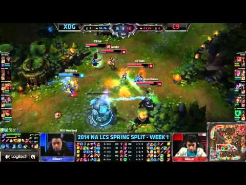 NA LCS S4 Spring W1D1: Cloud 9 vs XDG Highlights