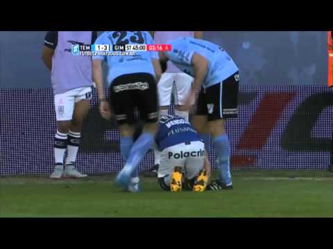 Roja a Boggino. Temperley 1 - Gimnasia 3. Fecha 28. Primera División 2015. FPT.