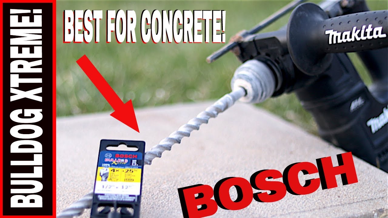 BOSCH BULLDOG EXTREME SDS-PLUS CONCRETE DRILL BIT TEST- TOOL REVEIW TUESDAY