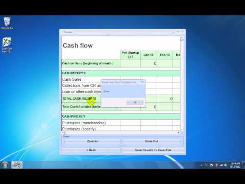 Excel Cash Flow Template Software