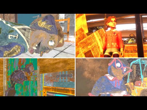 FNAF Security Breach Ruin - All Endings In 3rd Person Mode (Behind The Scenes + Secret Endings)