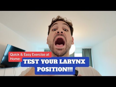 QUICK SINGING TIP: TEST YOUR LARYNX POSITION - DIAGNOSE YOURSELF!!!