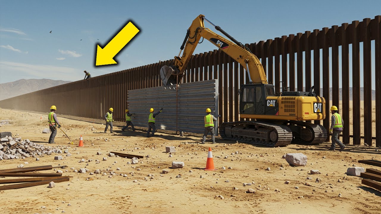 JUST IN: Trump Deploys Over 100 Excavators to Speed Up Border Wall Construction!