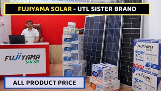 Solar Products Price in India 2024 | Solar Panels, Solar Inverters, Batteries, SMU | FUJIYAMA SOLAR