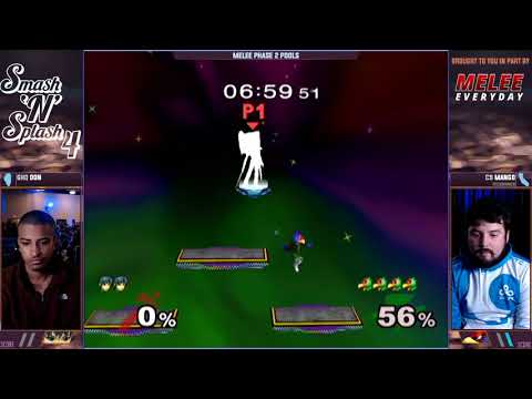 Smash'N'Splash 4 PHASE 2 POOLS - GHQ | Don (Marth) vs C9 | Mang0 (Falco)