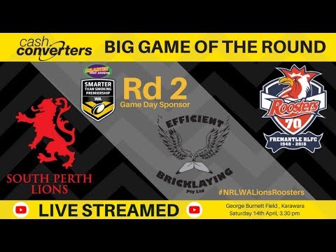 NRL WA 2018 Smarter Than Smoking Premiership Round 2 - Lions v Roosters