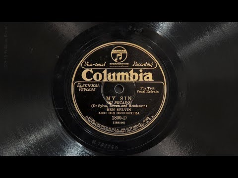 My Sin • Ben Selvin and His Orchestra (EMG Mark IX Gramophone)