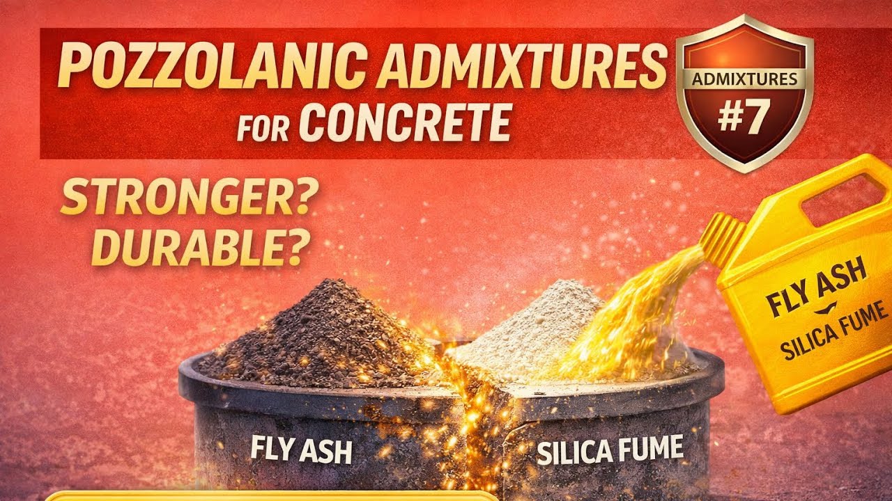 Pozzolanic or Mineral Admixtures for Concrete || Admixtures #7