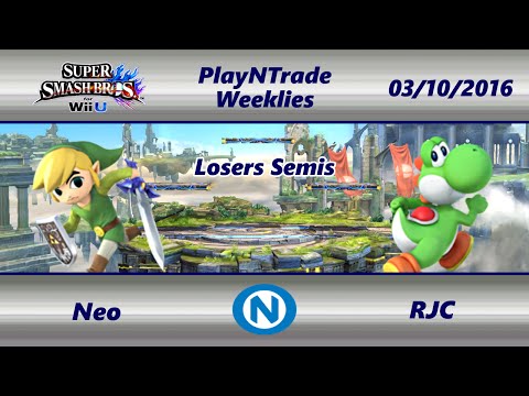 PnT 03/10/16 - Neo (Toon Link) vs. RJC (Yoshi) - Losers Semis - SSB4