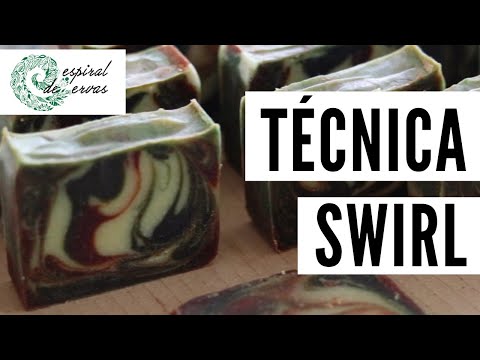 Sabonete Cold Process com efeito redemoinho (técnica swirl)