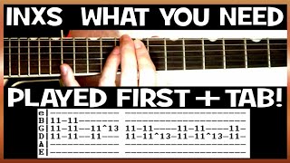 INXS What You Need Guitar Chords Lesson & Tab Tutorial