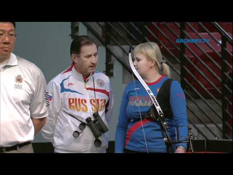 Ksenia Perova v Naomi Folkard – recurve women gold | Las Vegas 2012 World Indoor Championships
