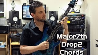 Major 7th Drop2 Guitar Chords