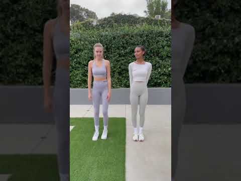 QuickClipsHQ - Josephine Skriver & Jasmine Tookes Quick Stretches