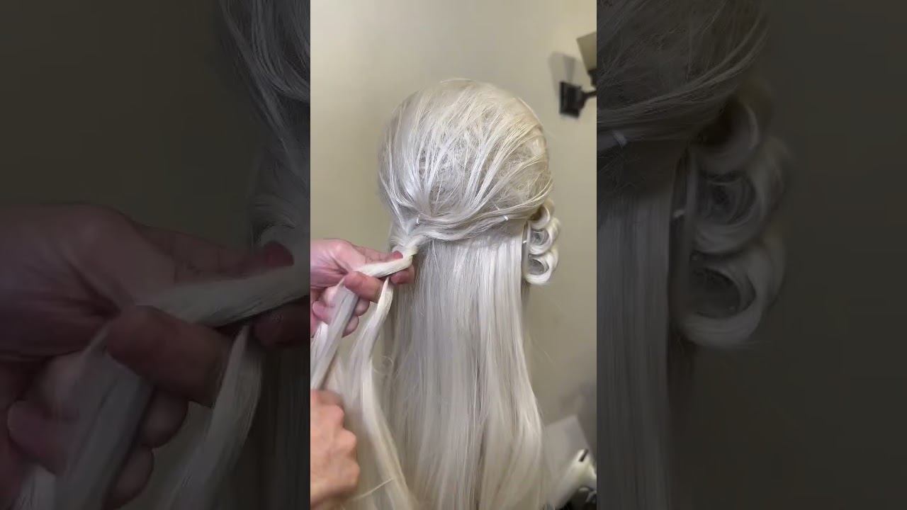 Making a $1200 wig for only $30 #marieantoinette #18thcentury #wigstyling