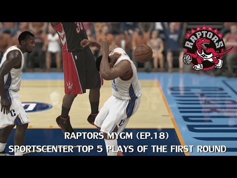 NBA 2K14 PS4 Raptors MyGM - Top 5 Plays of First Round (Ep.18)