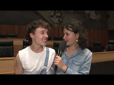 Das Team Olivia Kaufmann und Andreas Kofler gewinnt den Poetry Slam