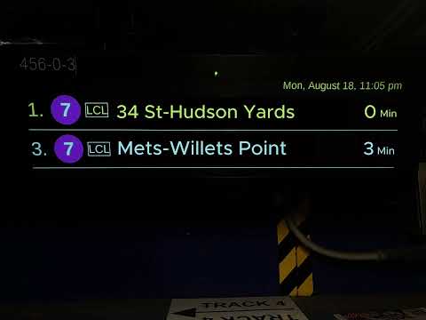 Manh bound Lcl 7 train to 34 st-Hds Yrds + Will Making Express Stops After Hunters Pt Av (arrival a)