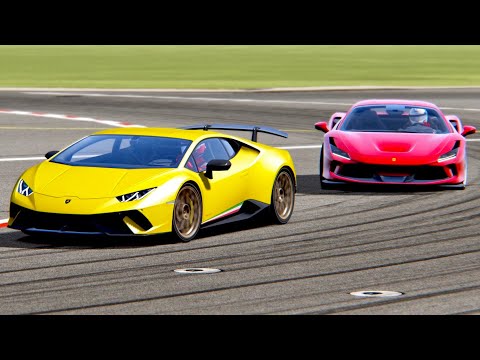 Ferrari F8 Tributo vs Lamborghini Huracan Performante - Top Gear Track