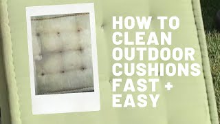 How to Clean Outdoor Cushions FAST & EASY